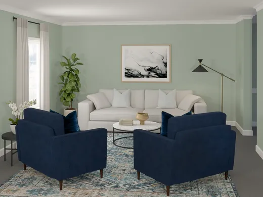 Living Room · Contemporary designed by Katherine
