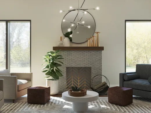 Living Room · Eclectic designed by Lindsay