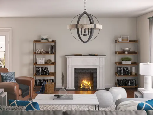 Living Room · Rustic designed by Kacey