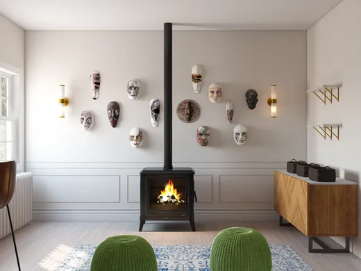 Living Room · Eclectic designed by Erin