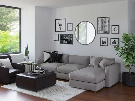 Living Room · Midcentury Modern designed by Tori
