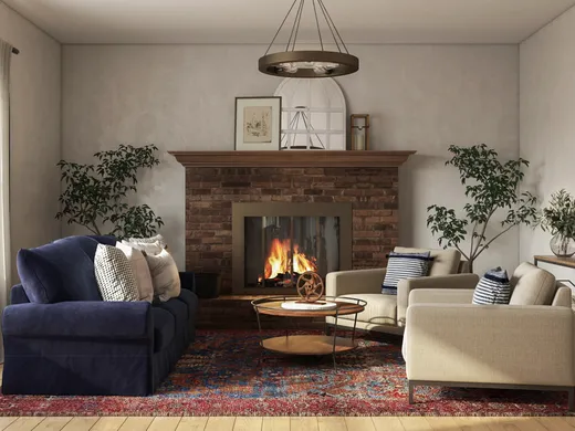Living Room · Farmhouse designed by Bibi