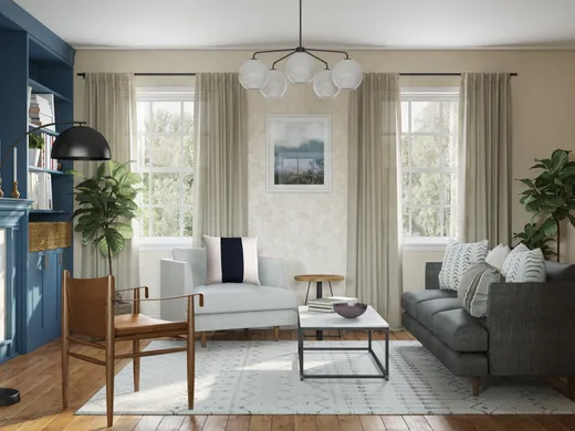 Living Room · Contemporary designed by Drew