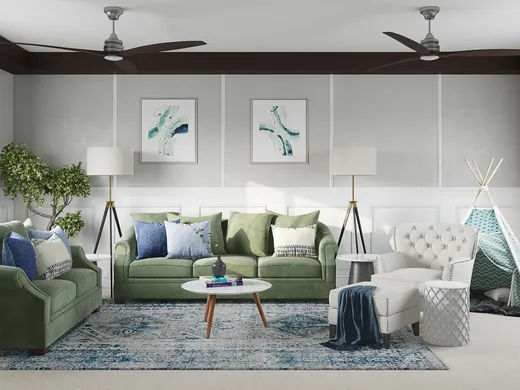 Living Room · Contemporary designed by Haley