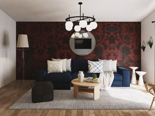 Living Room · Eclectic designed by Waleska
