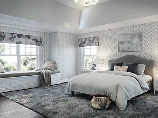 Bedroom · Contemporary designed by Rebecca