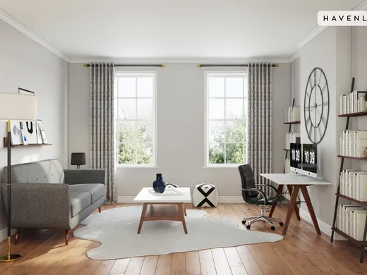 Living Room · Midcentury Modern designed by Shashana