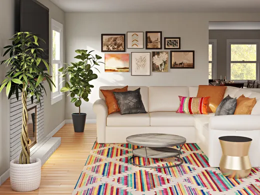Living Room · Eclectic designed by Adrian