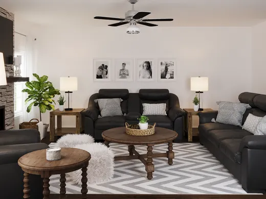 Living Room · Farmhouse designed by Rachel