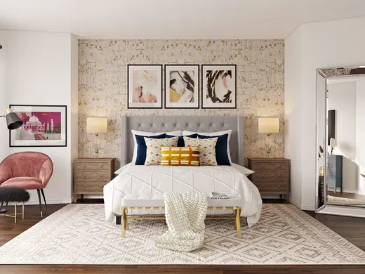 Bedroom · Glam designed by Cathrine