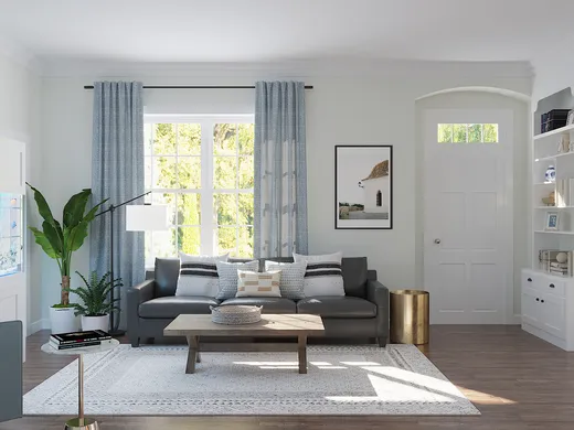 Living Room · Eclectic designed by Brianna