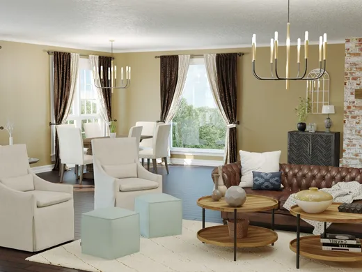 Living Room · Rustic designed by Brea