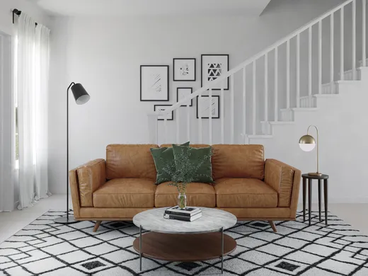 Living Room · Midcentury Modern designed by Genna