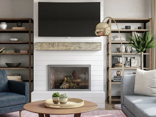 Living Room · Midcentury Modern designed by Katie