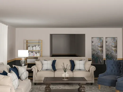 Living Room · Contemporary designed by Paige