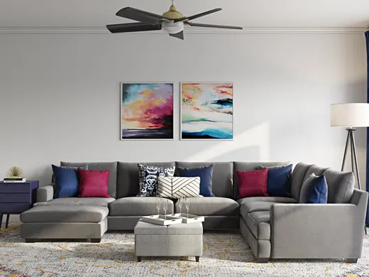Living Room · Glam designed by Kamila