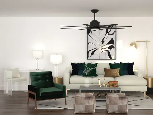 Living Room · Glam designed by Ghianella