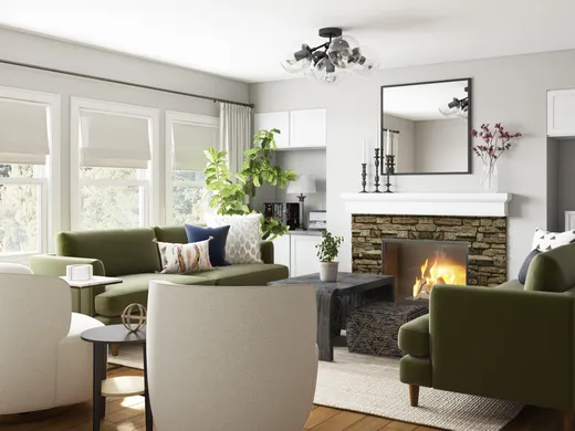 Living Room · Eclectic designed by Sable