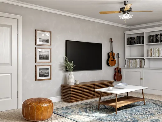 Living Room · Midcentury Modern designed by Janice