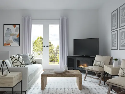 Living Room · Modern designed by Erin