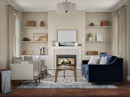 Living Room · Coastal designed by Kacey