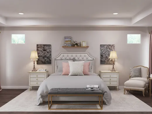 Bedroom · Glam designed by Kacie