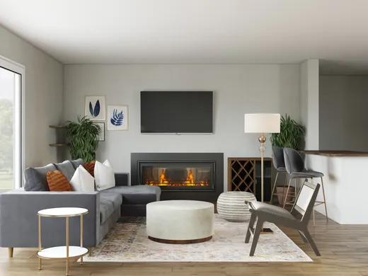 Living Room · Contemporary designed by Masooma