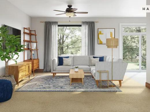 Living Room · Modern designed by Masooma