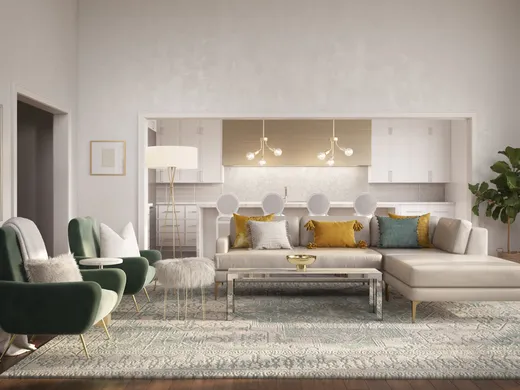 Living Room · Glam designed by Megan