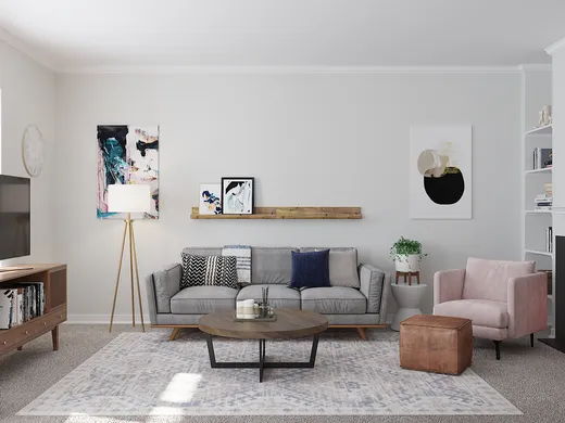 Living Room · Contemporary designed by Julie