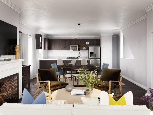 Living Room · Contemporary designed by Emilee