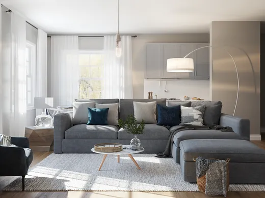 Living Room · Contemporary designed by Isaac