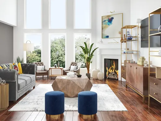 Living Room · Contemporary designed by Melisa