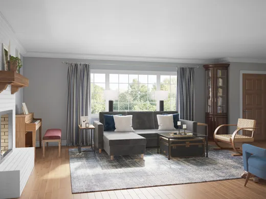 Living Room · Contemporary designed by Debbie