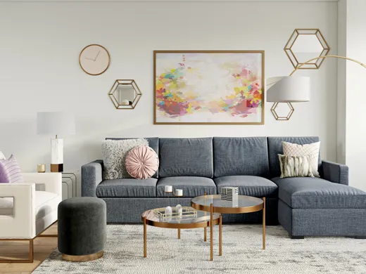 Living Room · Glam designed by Hannah