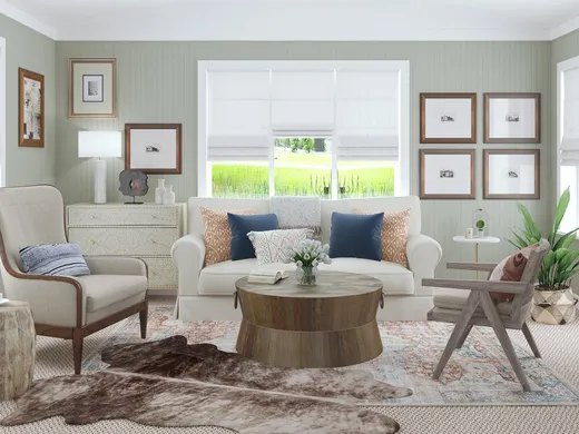 Living Room · Eclectic designed by Sara
