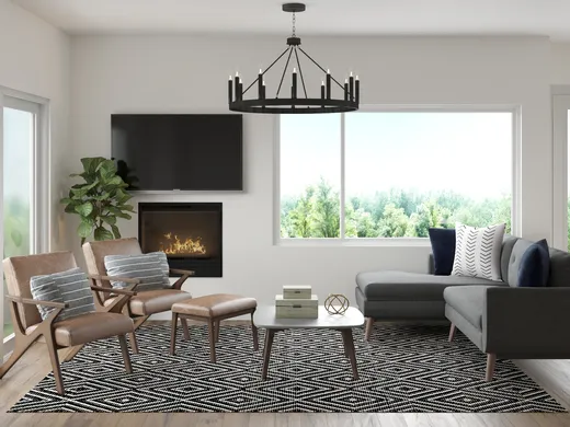 Living Room · Midcentury Modern designed by Sofia
