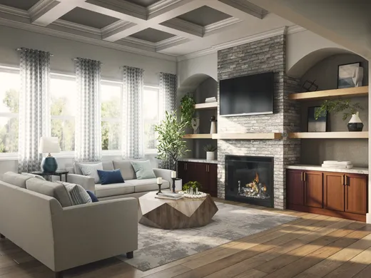 Living Room · Contemporary designed by Lauren