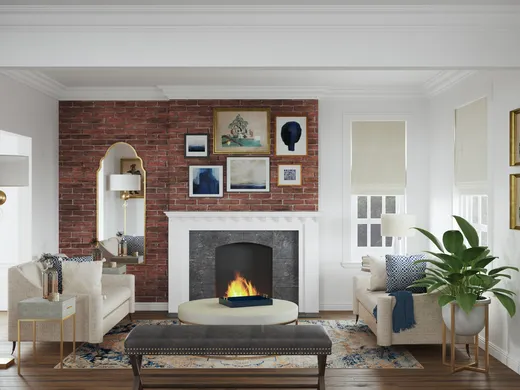 Living Room · Contemporary designed by Aleena