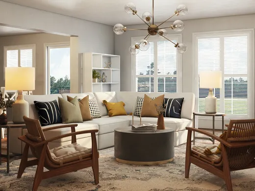 Living Room · Glam designed by Ingrid