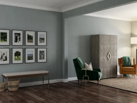Living Room · Contemporary designed by Erin