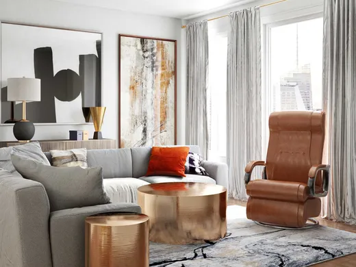 Living Room · Contemporary designed by Samantha