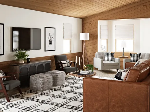 Living Room · Contemporary designed by Lisa