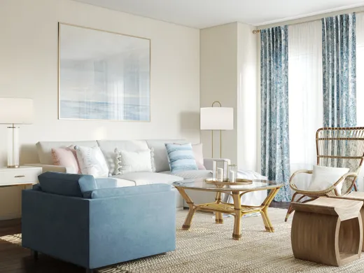 Living Room · Coastal designed by Aubrey