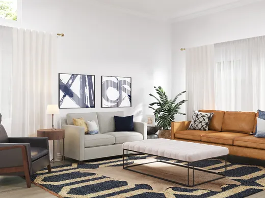 Living Room · Contemporary designed by Erica