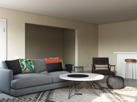 Living Room · Contemporary designed by Sabra