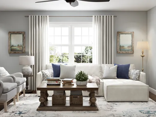 Living Room · Farmhouse designed by Ashley