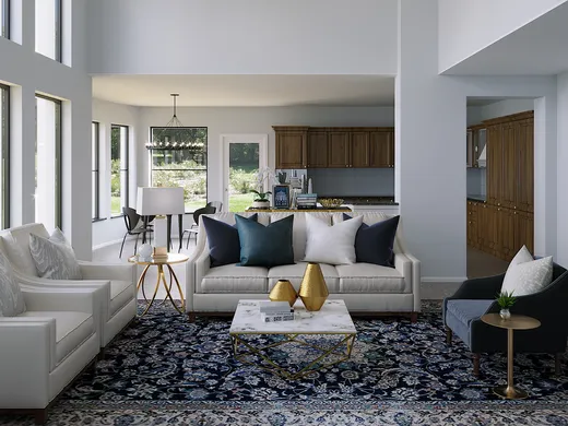 Living Room · Contemporary designed by Christine