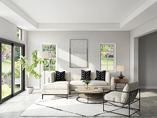 Living Room · Contemporary designed by Isaac