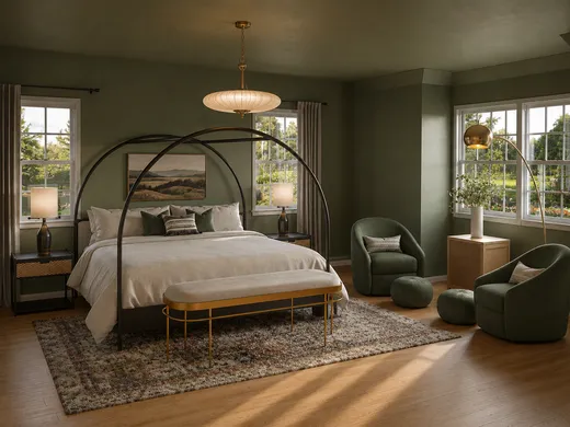 Bedroom · Eclectic designed by Ana